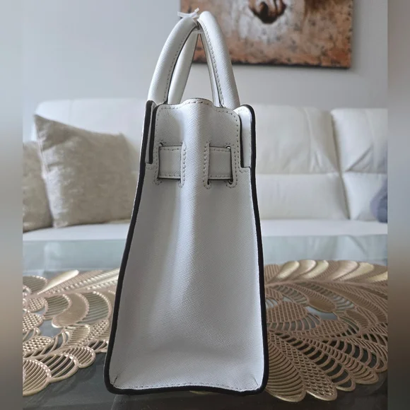 Michael Kors Black and White Satchel - Picture 5 of 10